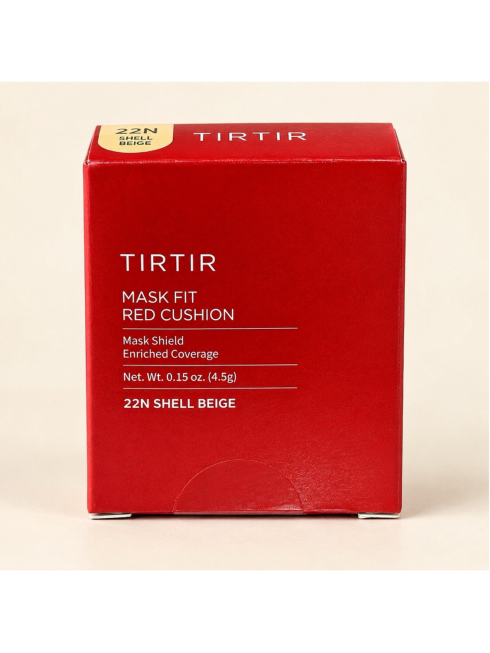 TIRTIR Mask Fit Red Cushion Mini 22N Shell Beige 4.5g Korean Foundation NEW